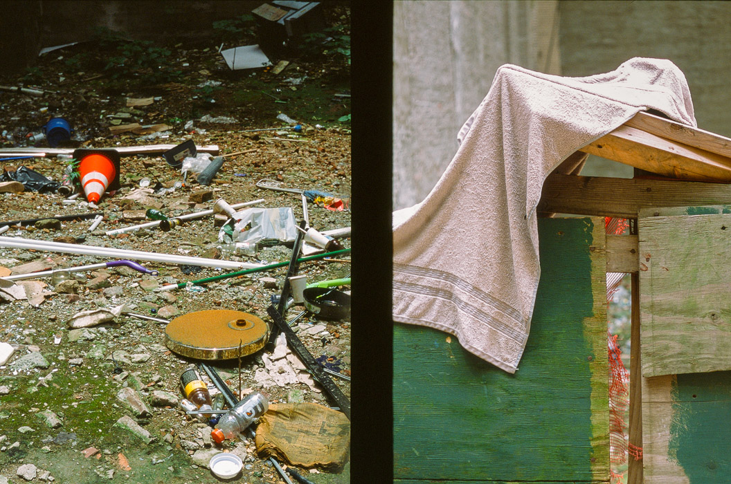 rubble pink towel diptych